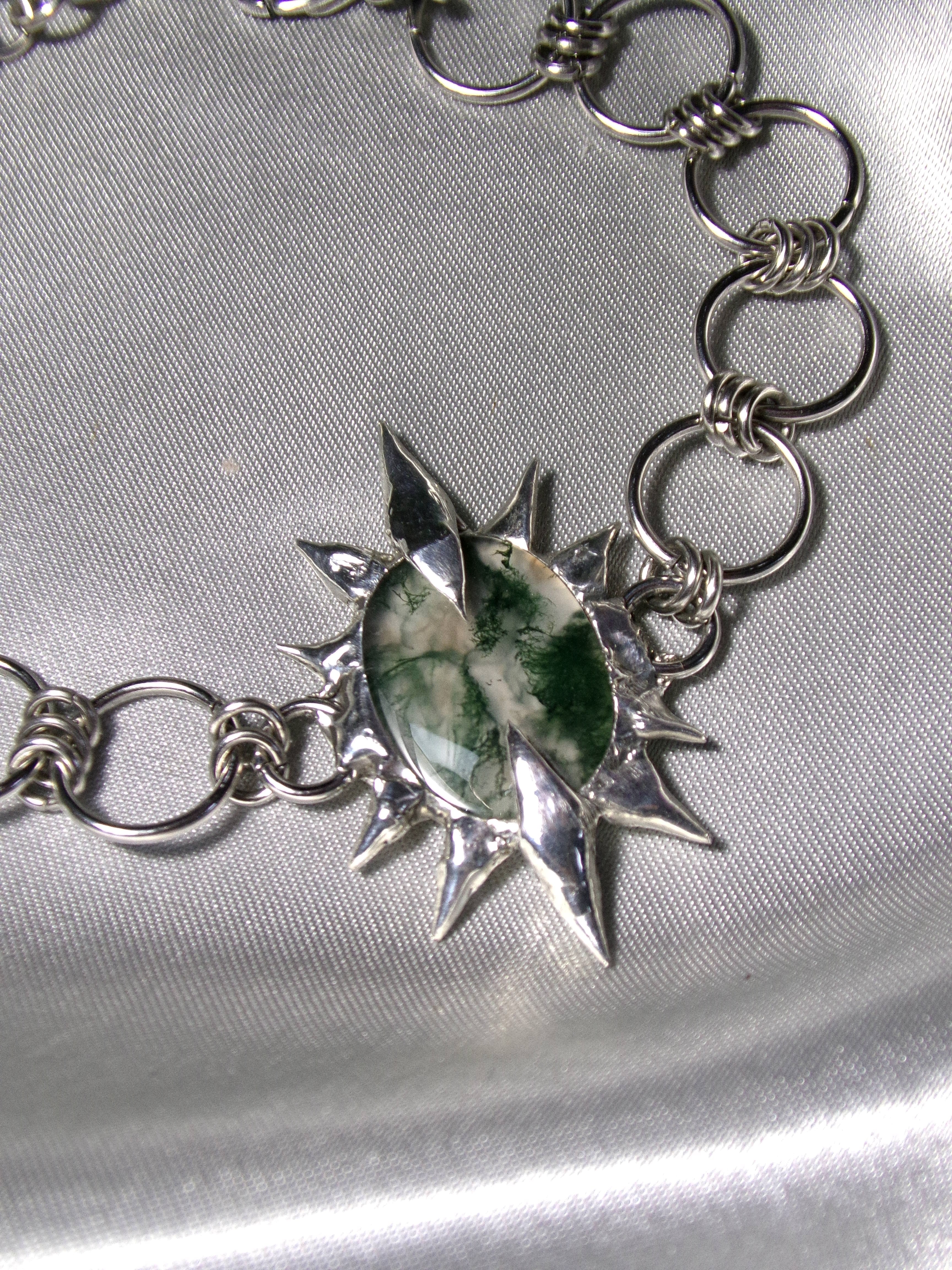 Bracelet Agate mousse