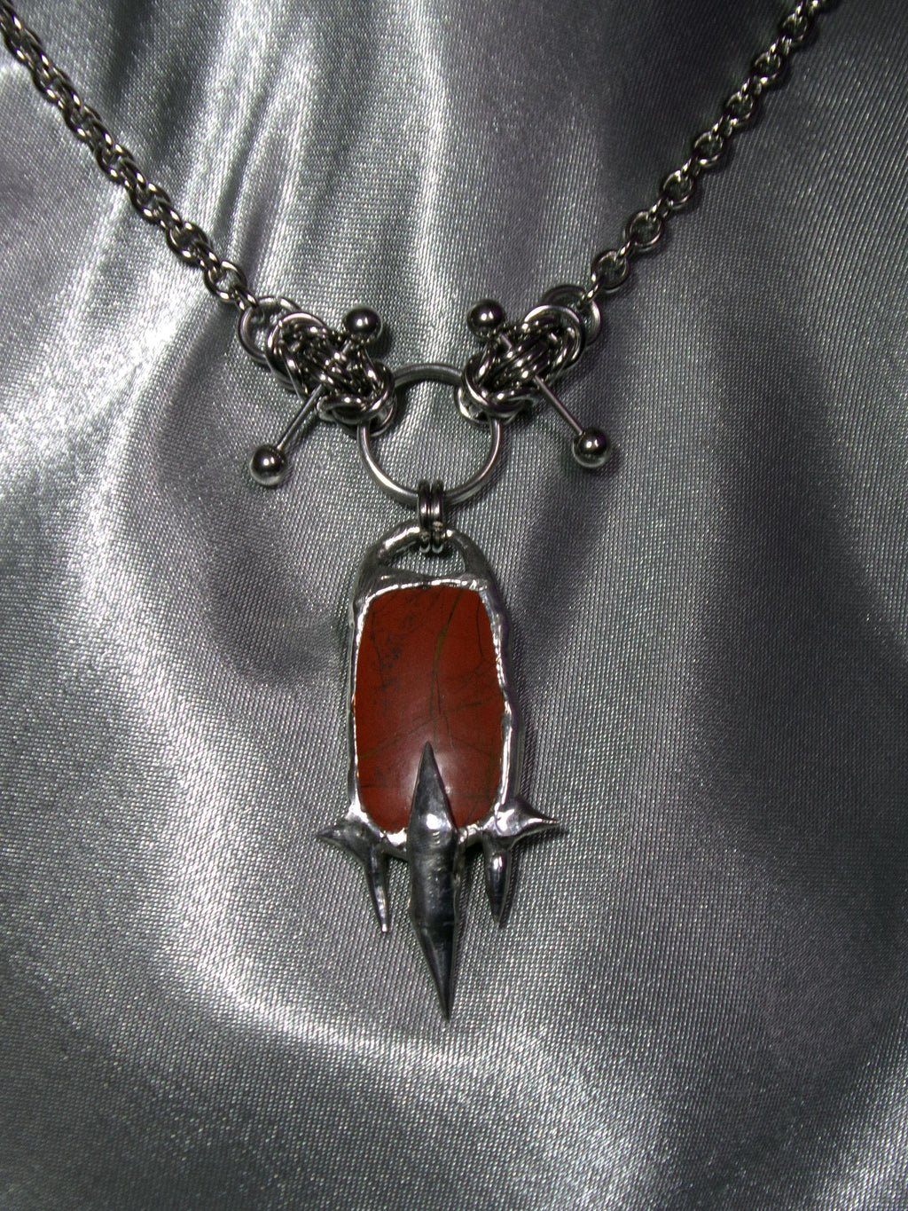 Collier Jaspe Rouge