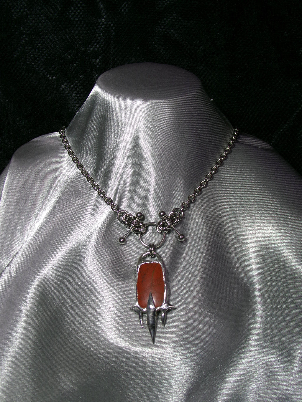 Collier Jaspe Rouge