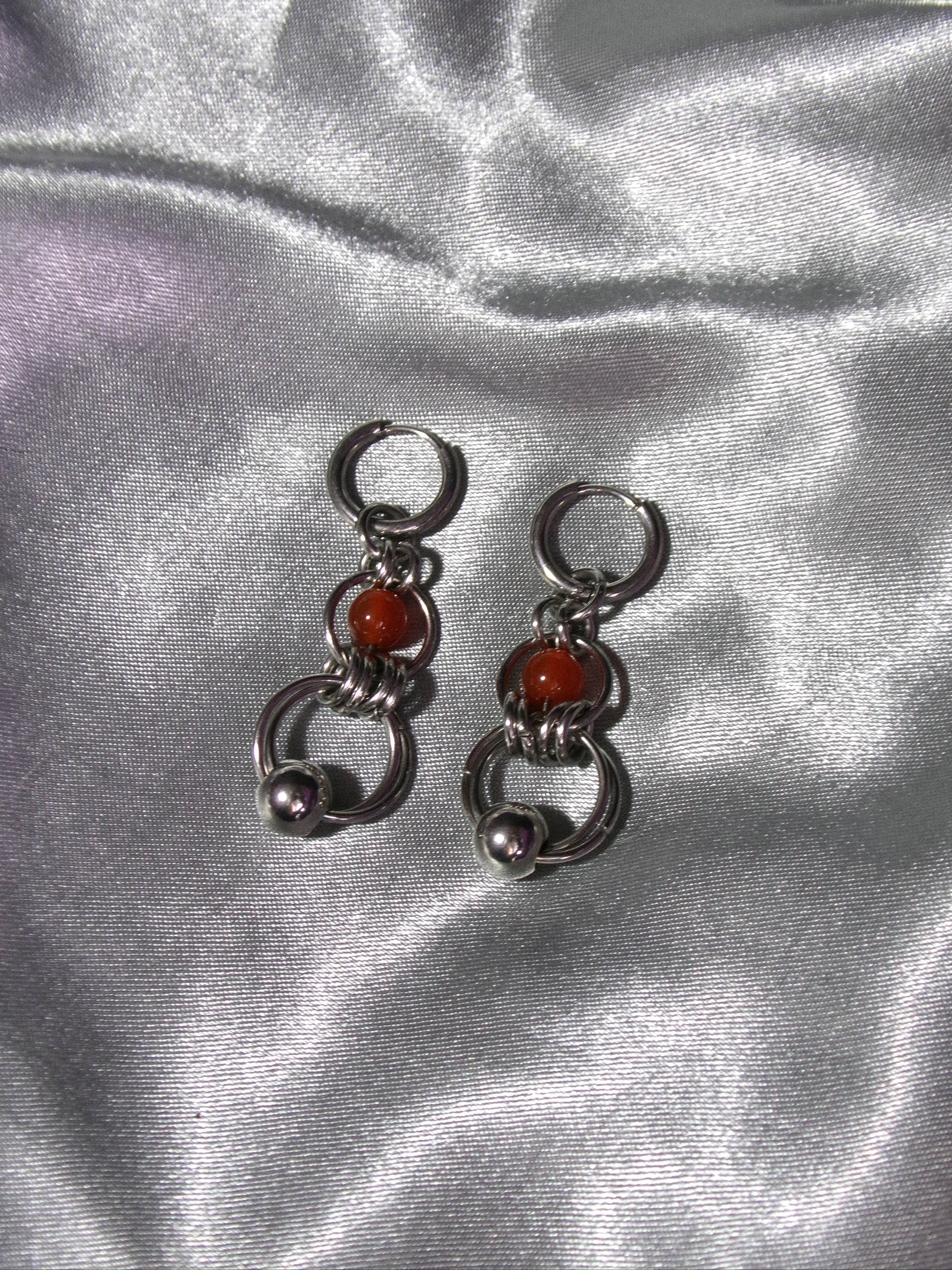 Boucles d'oreilles Cornaline