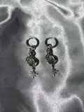 Boucles d'oreilles Agate Mousse