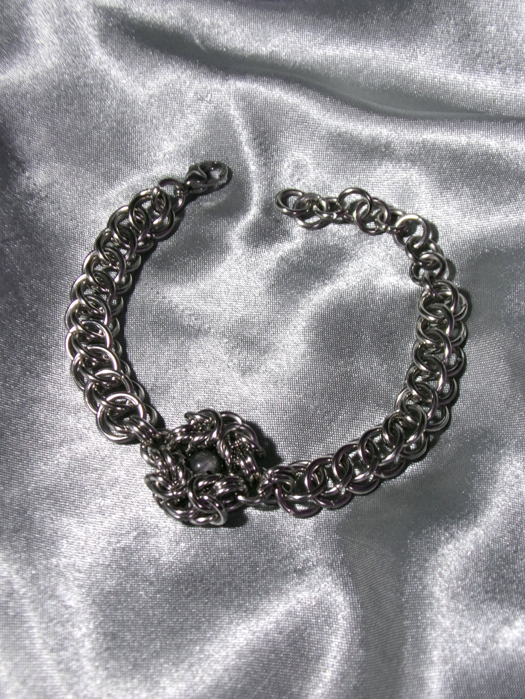 Bracelet Labradorite grise