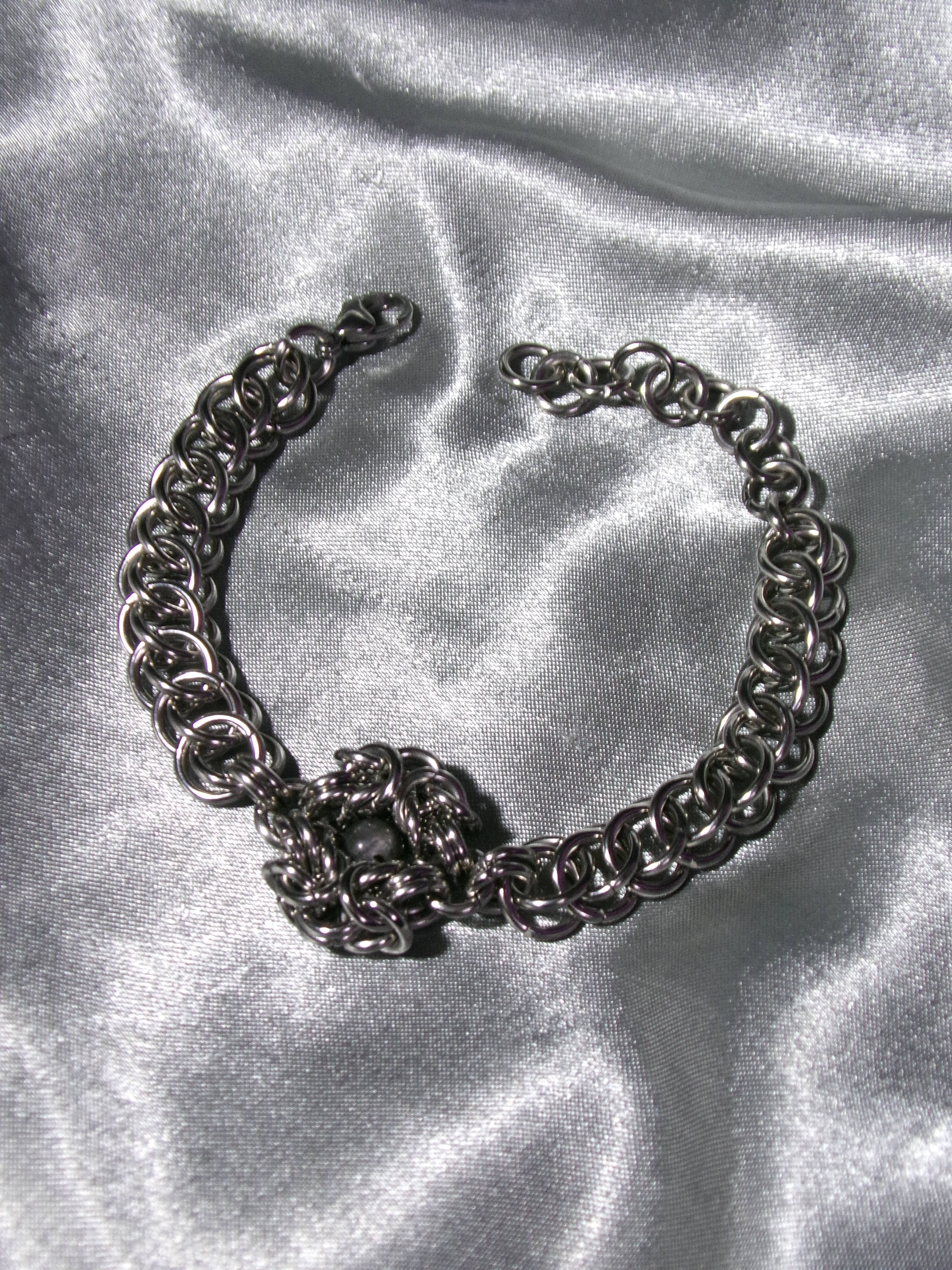 Bracelet Labradorite grise
