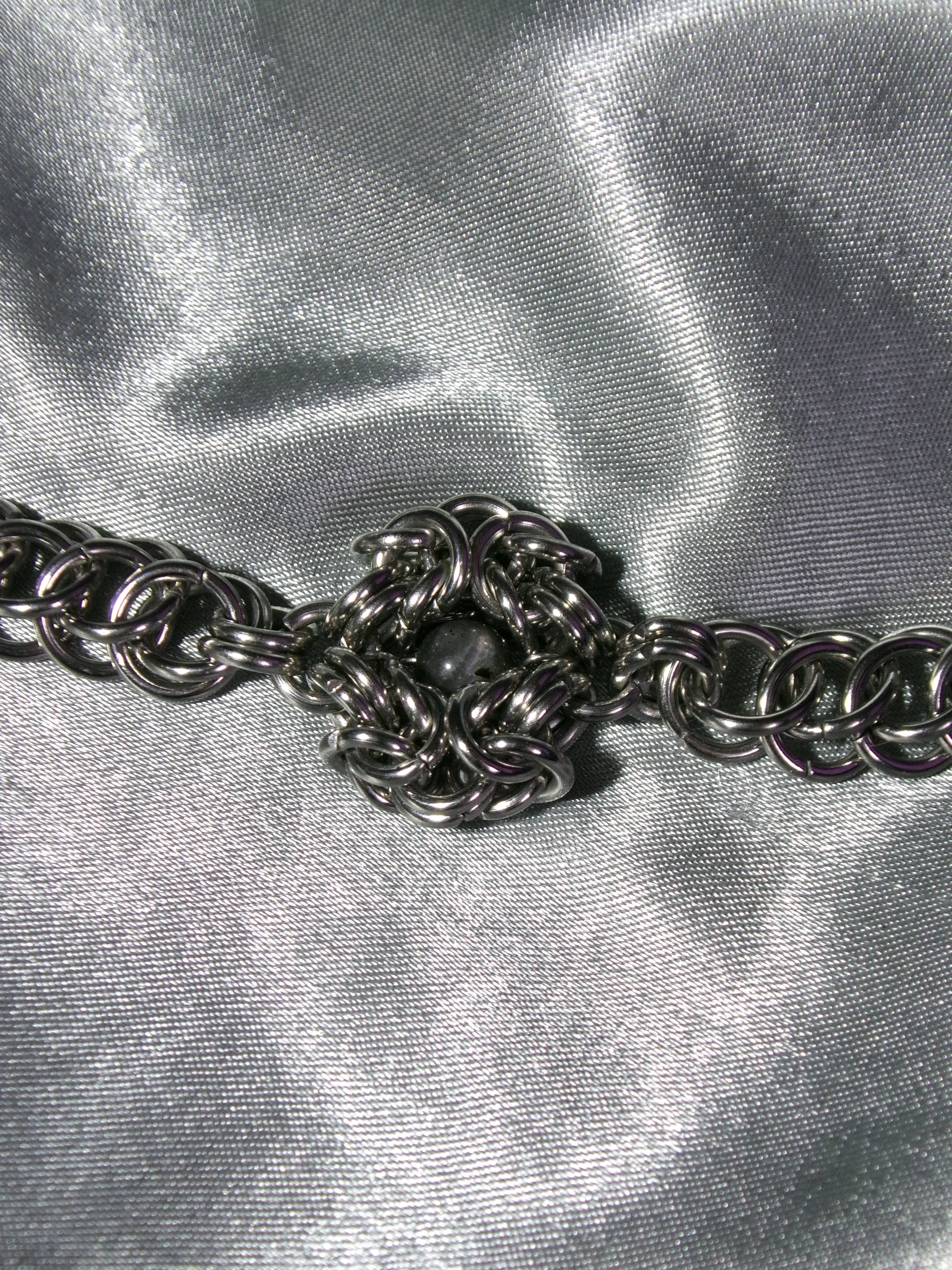 Bracelet Labradorite grise