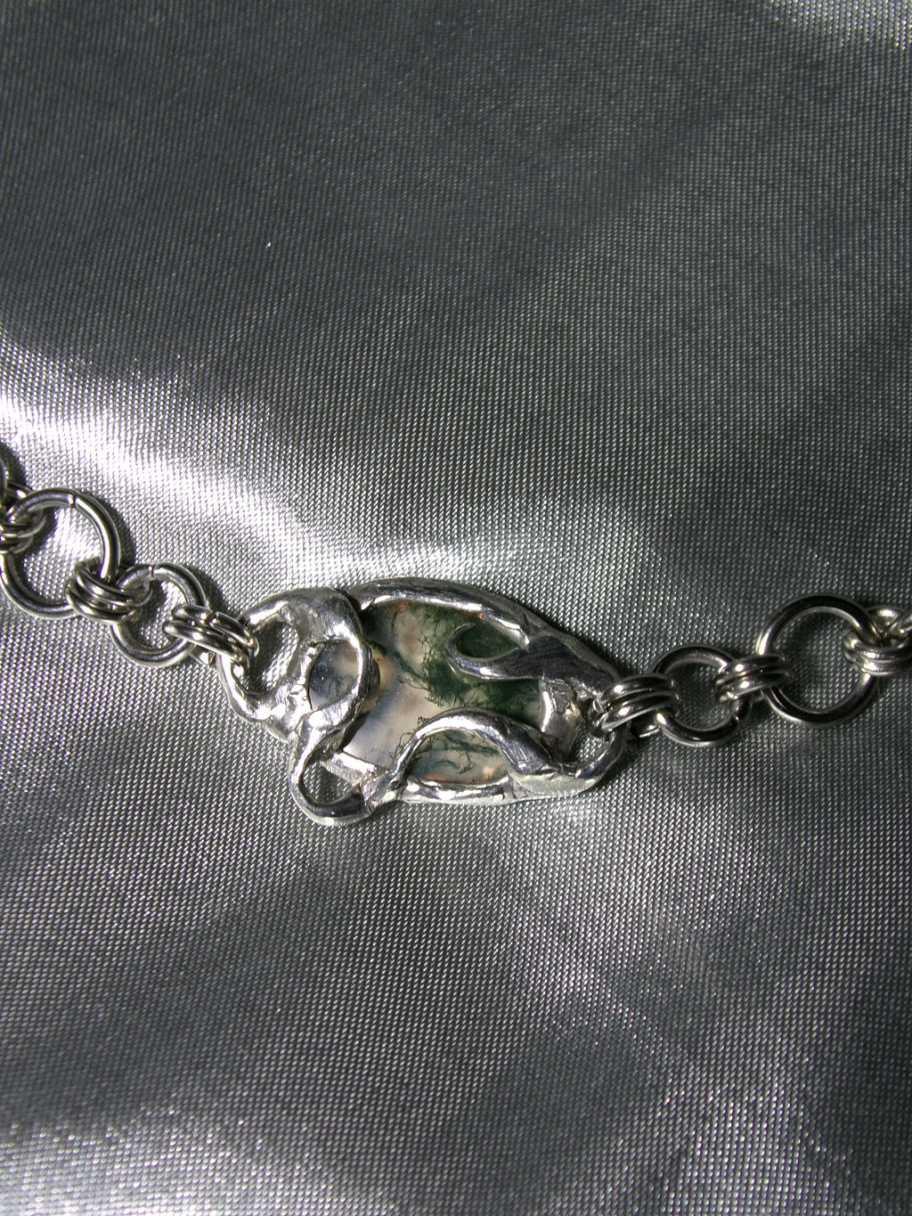 Bracelet Agate mousse