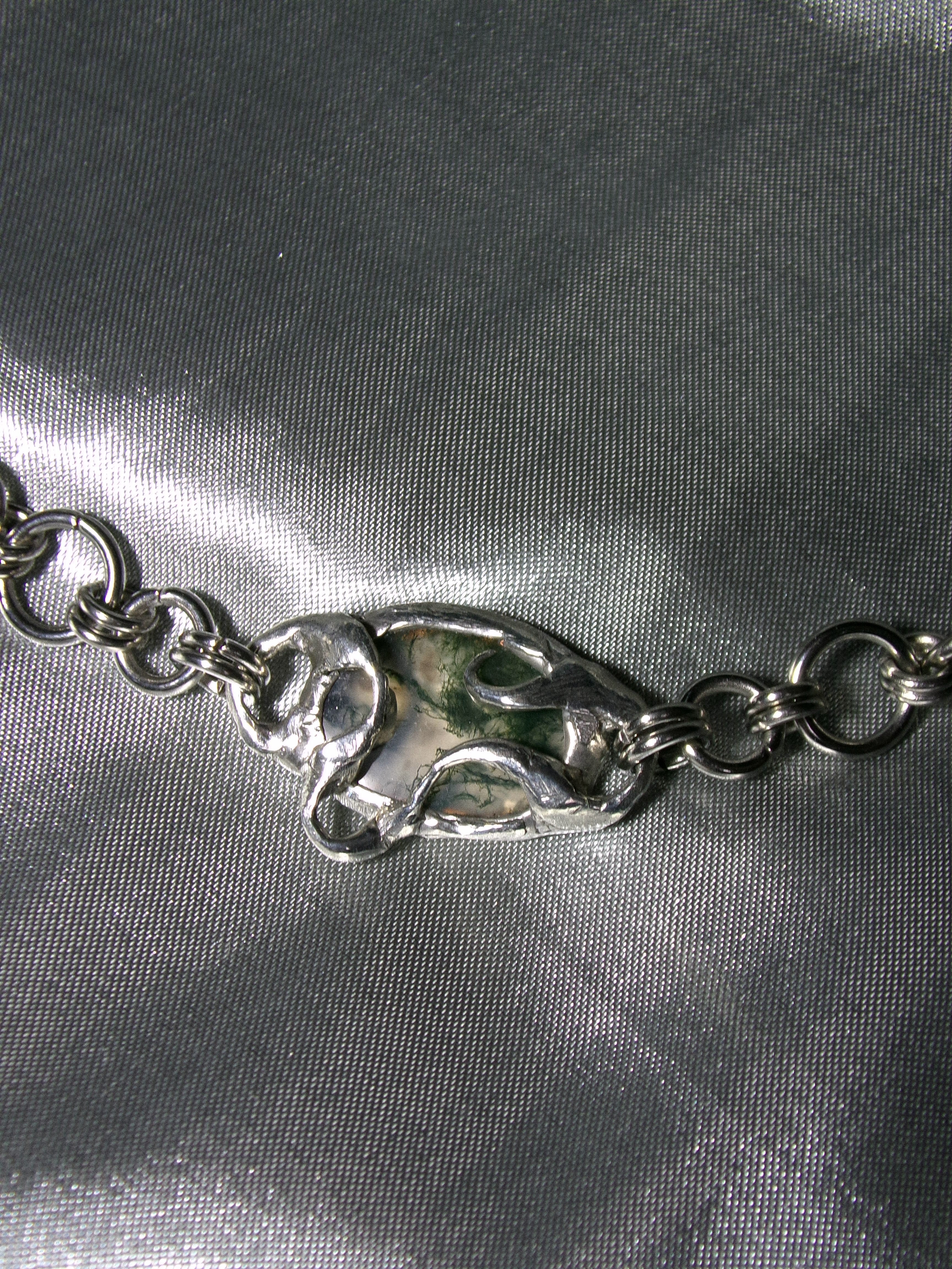 Bracelet Agate mousse