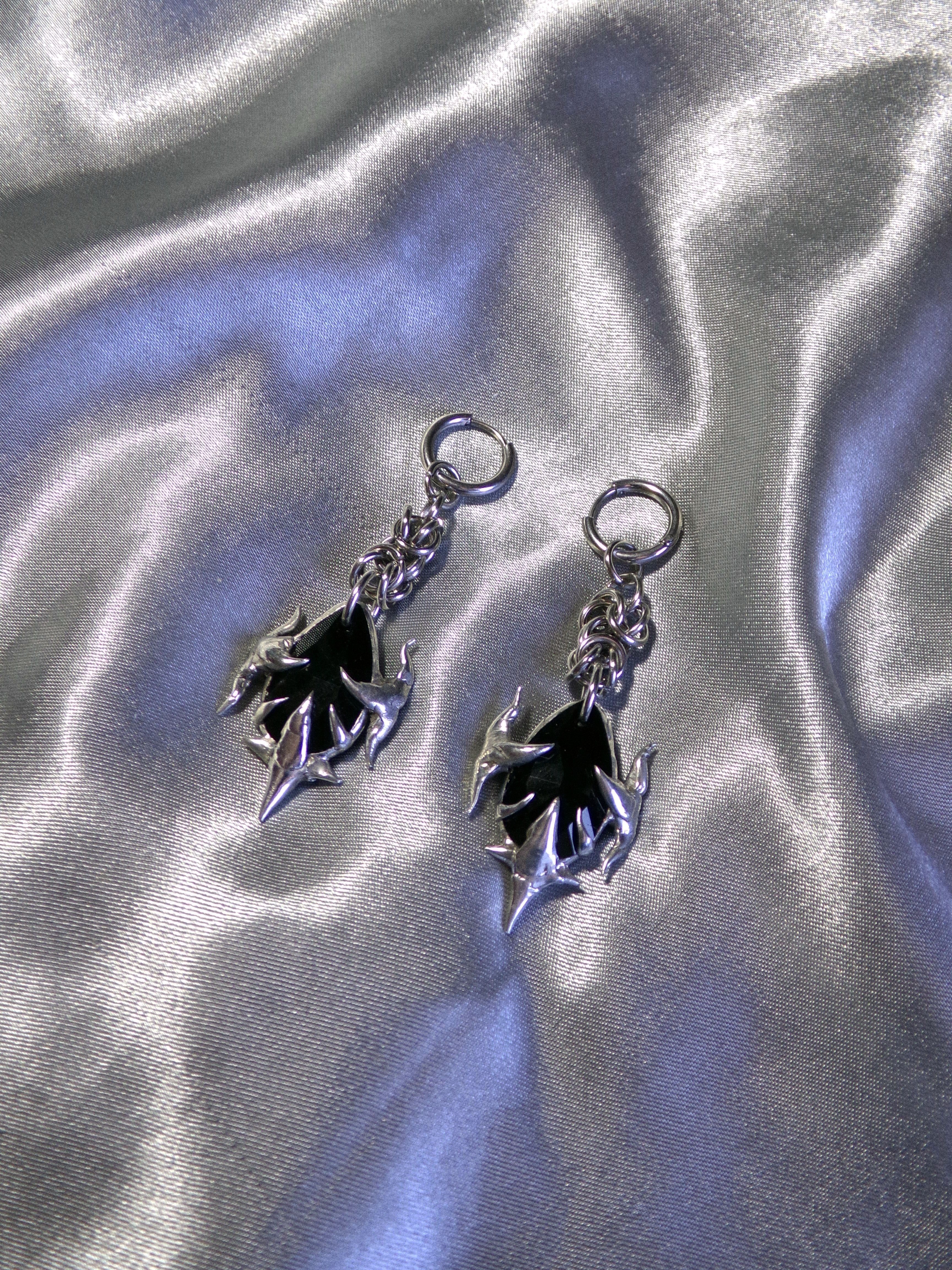 Boucles d'oreilles noir