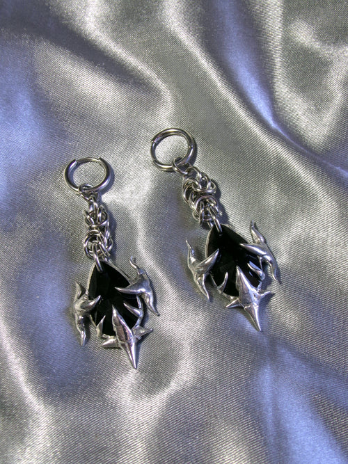 Boucles d'oreilles noir