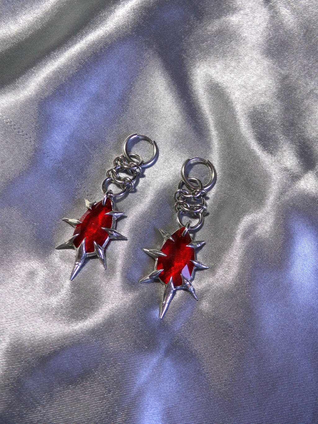 Boucles d'oreilles rouge