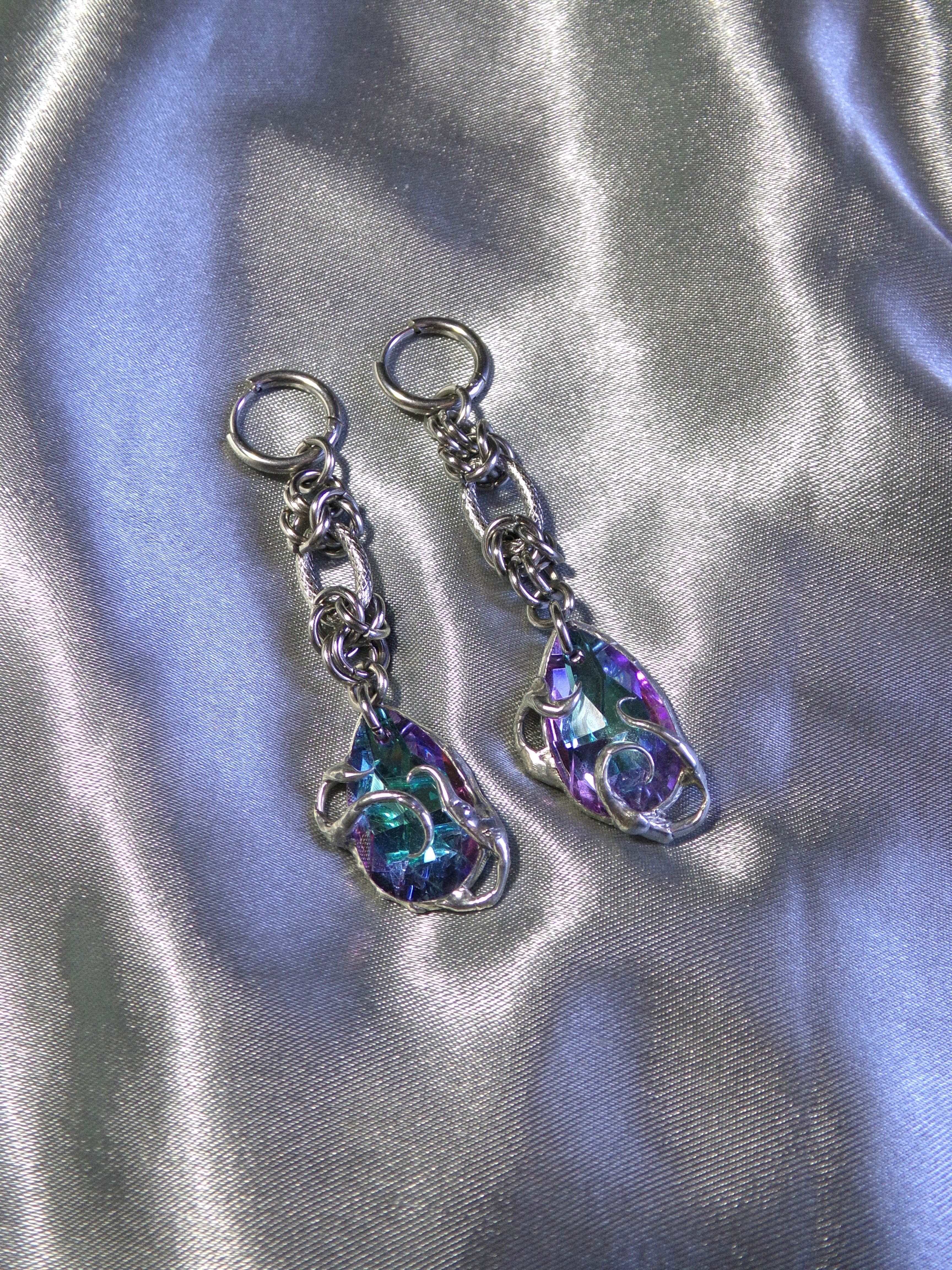 Boucles d'oreilles rose