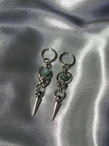 Boucles d'oreilles Agate mousse