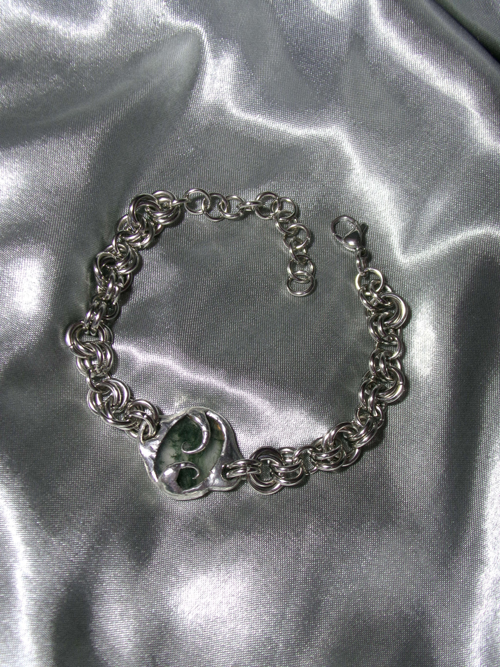 Bracelet Agate mousse