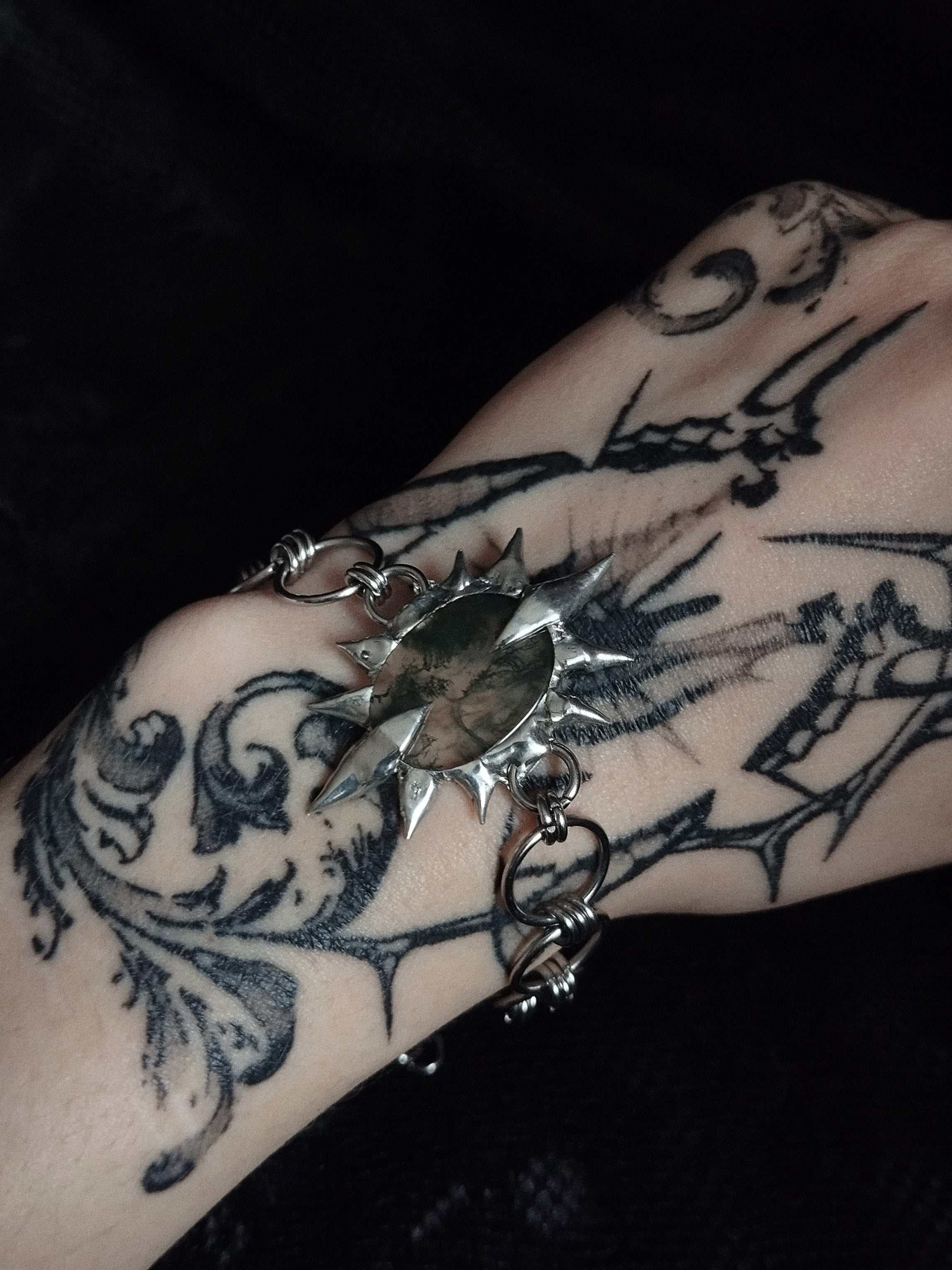 Bracelet Agate mousse