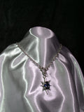Collier en verre Bleu