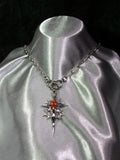 Collier Agate rouge