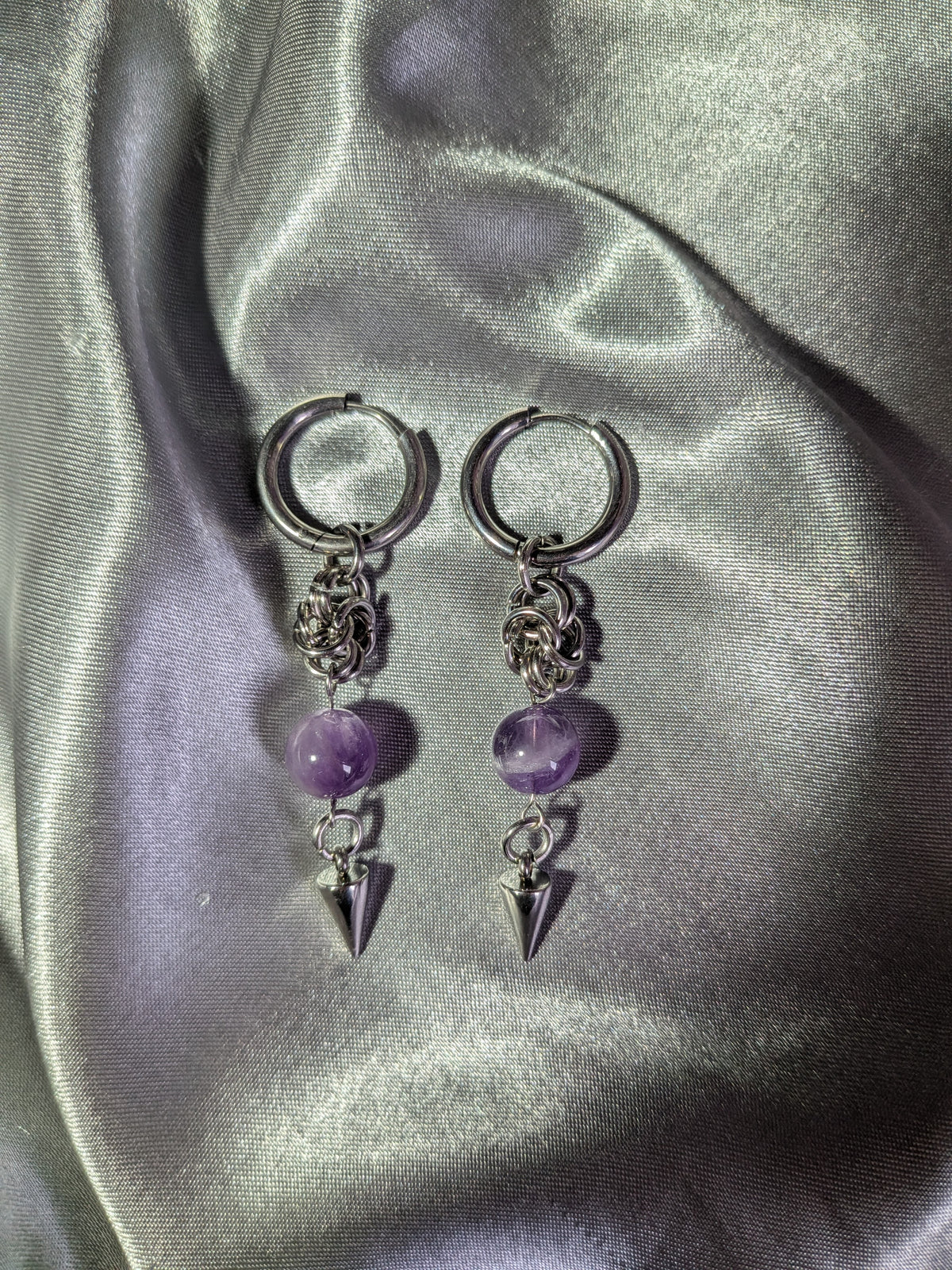 Boucles d'oreilles Améthyste