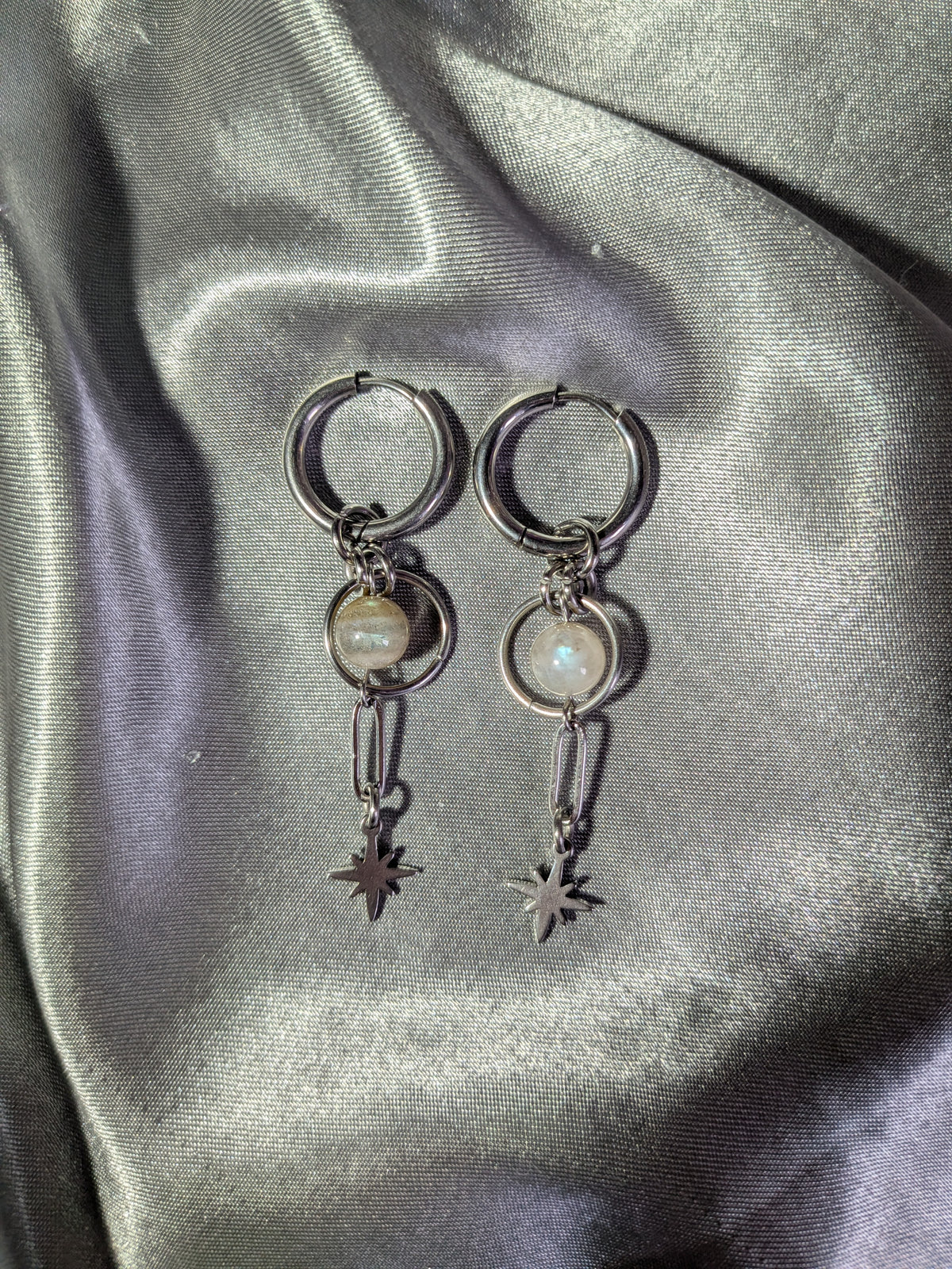 Boucles d'oreilles Ladradorite