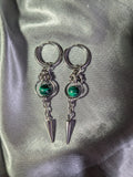 Boucles d'oreilles Malachite