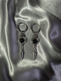 Boucles d'oreilles Obsidienne